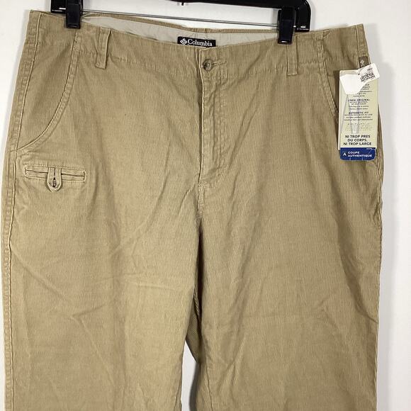 Columbia Pants Womens 16 Brown Corduroy Authentic Straight Outdoors Hiking NWT - Picture 5 of 8